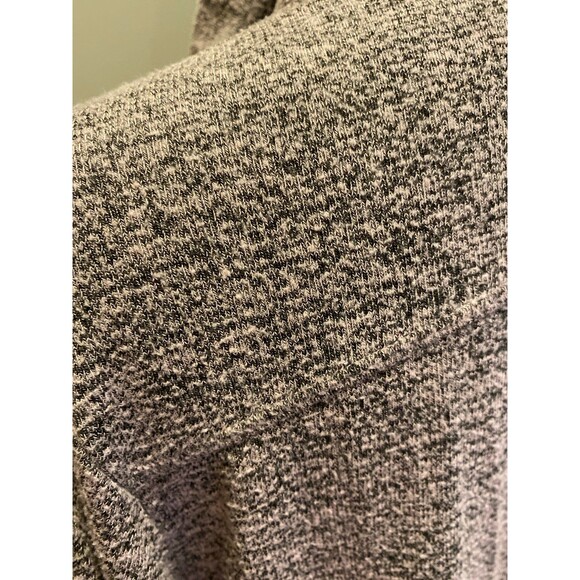 Hooded Cardigan Sweater Size ? 2X Gray Pink Open Front + Stretch Pockets - Picture 8 of 12